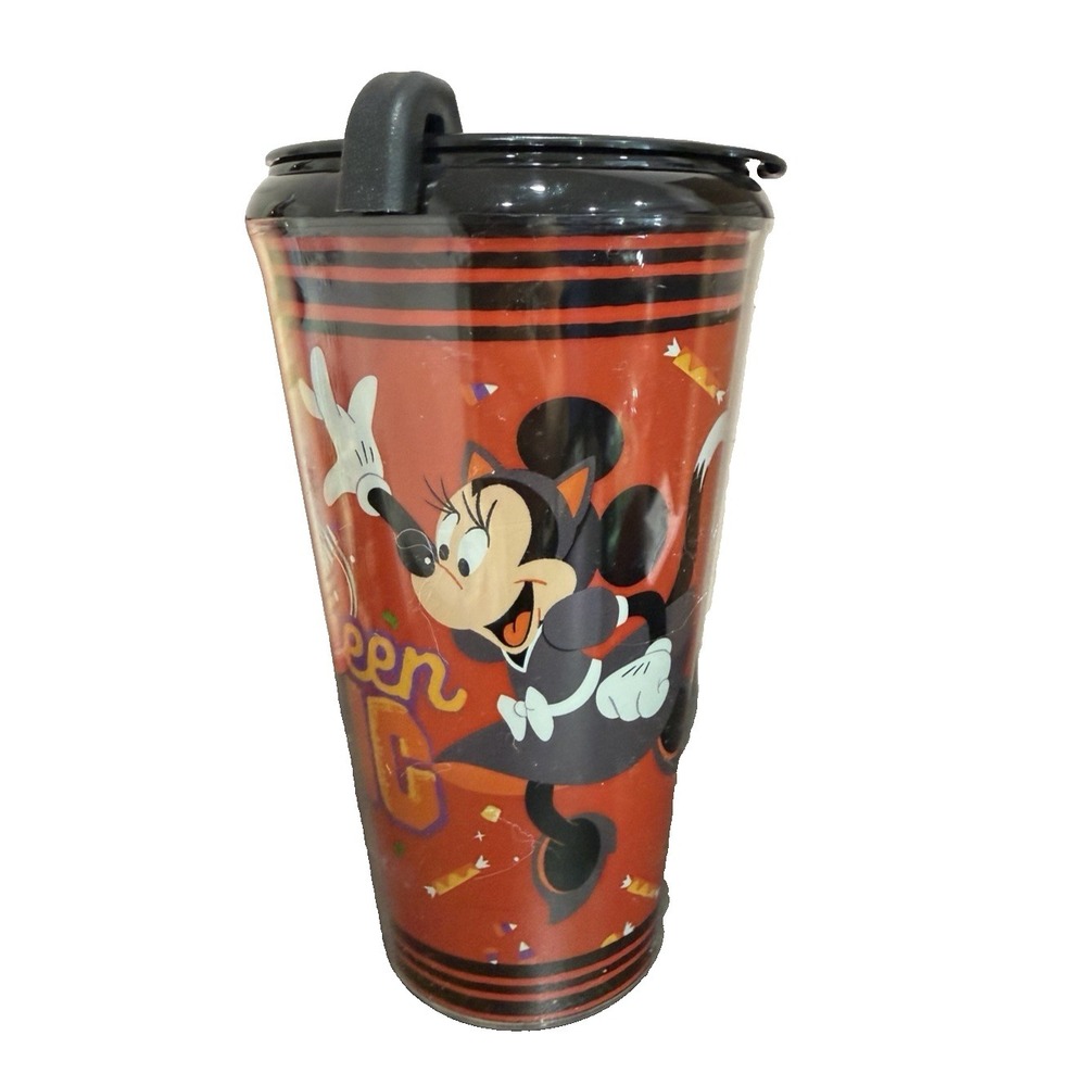 Disneyland Pluto's Pumpkin Pursuit Minnie Mouse 16oz Halloween Tumbler NWT